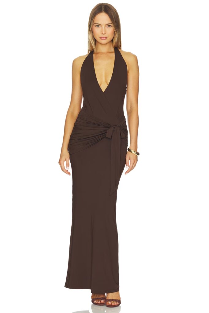 elegant long dresses for wedding guests
